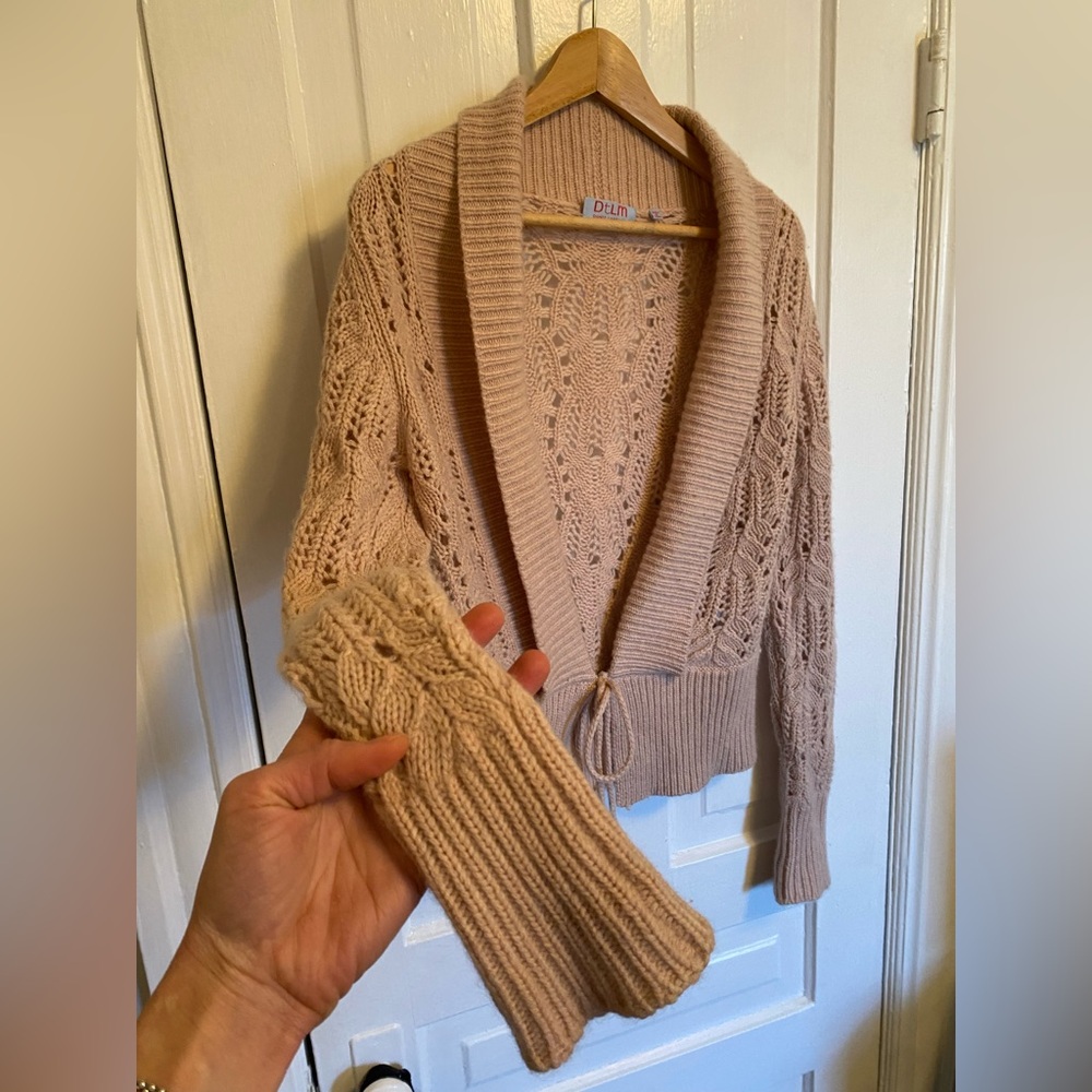 Pink Cashmere Cardigan - Picture 2 of 6